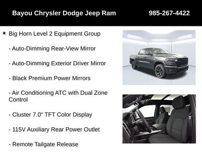 2026 RAM 1500 RAM 1500 BIG HORN CREW CAB 4X4 5'7' BOX