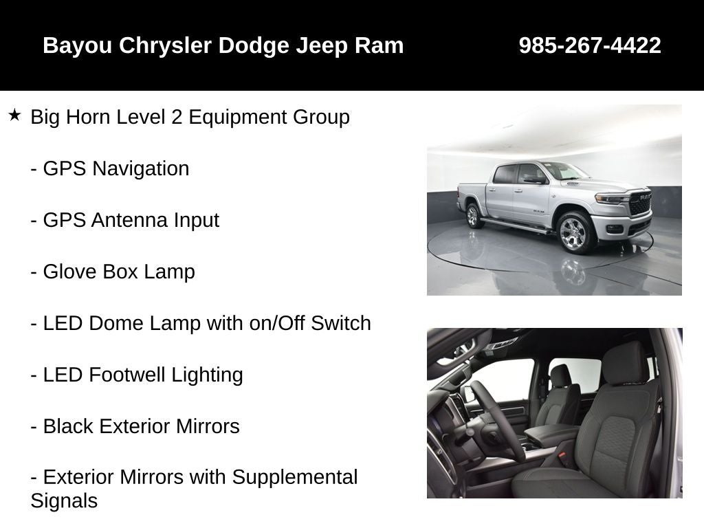 2026 RAM Ram 1500 RAM 1500 BIG HORN CREW CAB 4X4 5'7' BOX