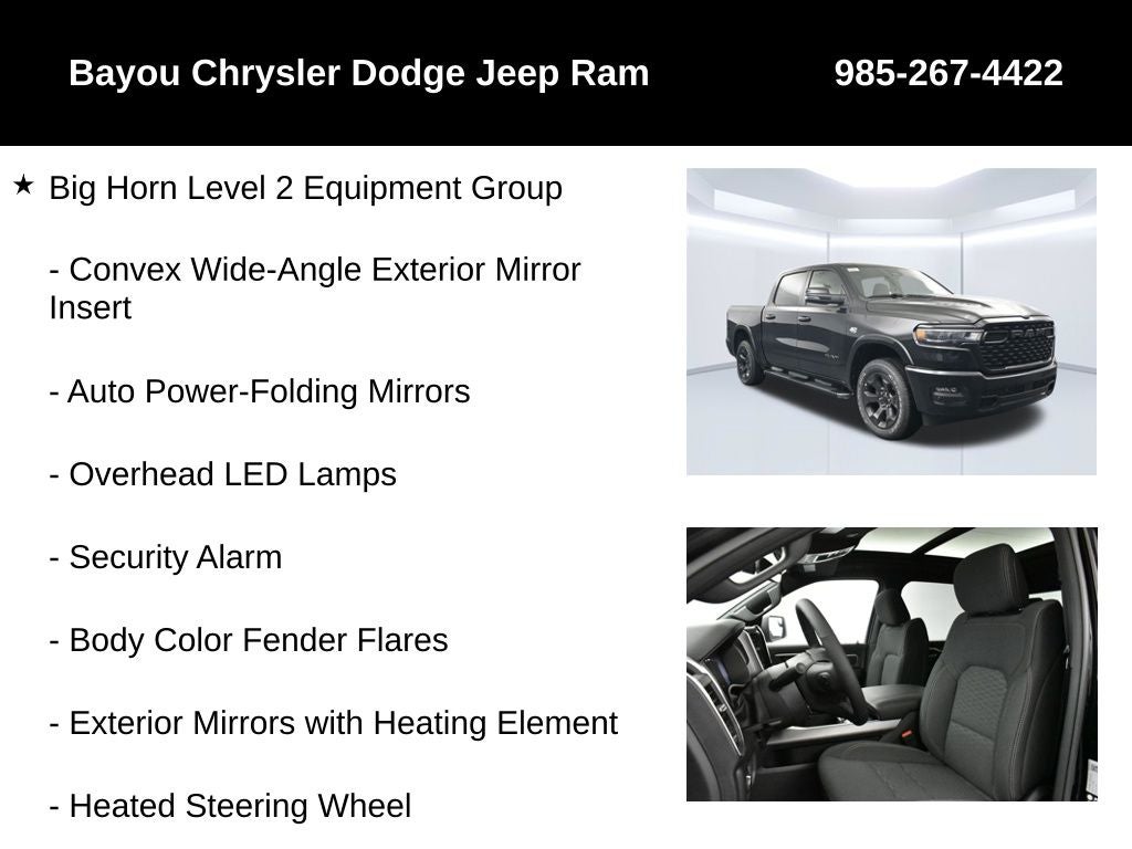 2026 RAM Ram 1500 RAM 1500 BIG HORN CREW CAB 4X4 5'7' BOX