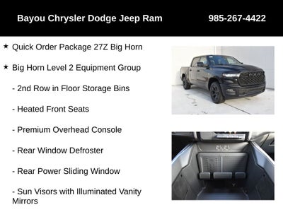 2026 RAM Ram 1500 RAM 1500 BIG HORN CREW CAB 4X4 5'7' BOX