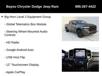 2026 RAM Ram 1500 RAM 1500 BIG HORN CREW CAB 4X4 5'7' BOX