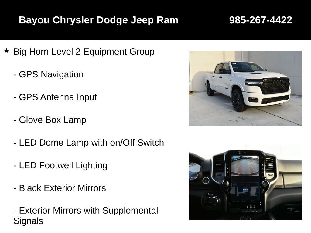 2026 RAM Ram 1500 RAM 1500 BIG HORN CREW CAB 4X4 5'7' BOX