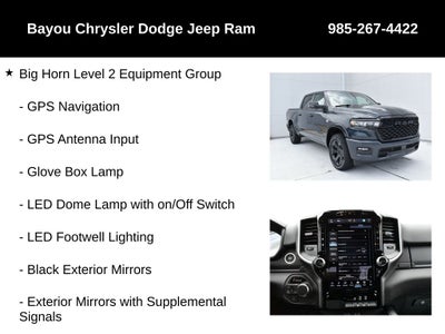 2026 RAM Ram 1500 RAM 1500 BIG HORN CREW CAB 4X4 5'7' BOX