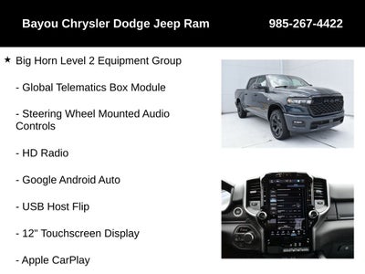 2026 RAM Ram 1500 RAM 1500 BIG HORN CREW CAB 4X4 5'7' BOX