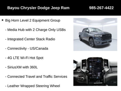 2026 RAM Ram 1500 RAM 1500 BIG HORN CREW CAB 4X4 5'7' BOX