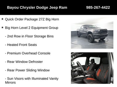 2026 RAM Ram 1500 RAM 1500 BIG HORN CREW CAB 4X4 5'7' BOX