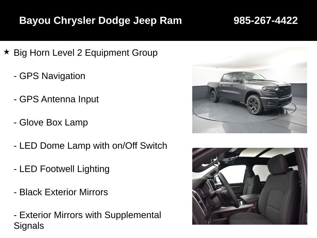 2026 RAM Ram 1500 RAM 1500 BIG HORN CREW CAB 4X4 5'7' BOX