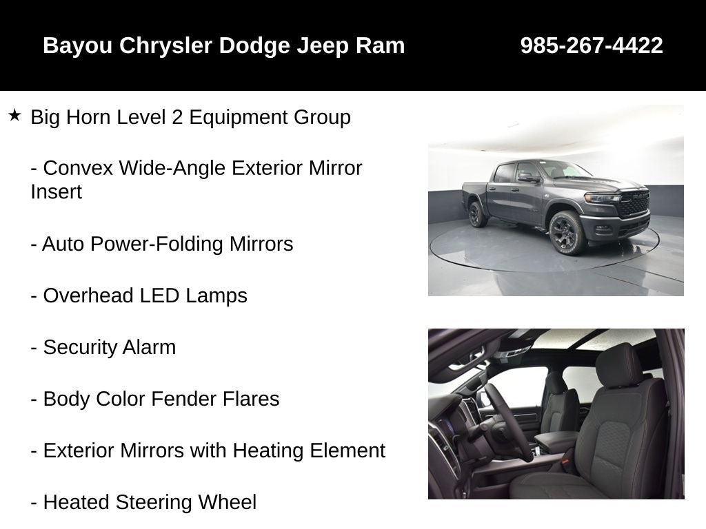 2026 RAM Ram 1500 RAM 1500 BIG HORN CREW CAB 4X4 5'7' BOX