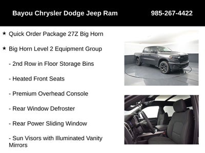 2026 RAM Ram 1500 RAM 1500 BIG HORN CREW CAB 4X4 5'7' BOX