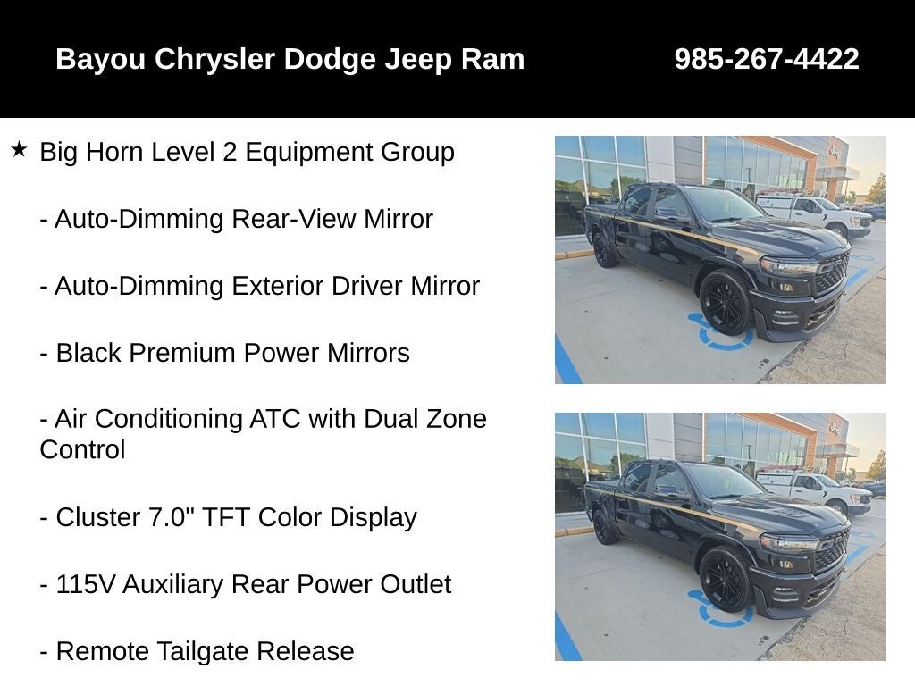 2026 RAM 1500 Big Horn Crew Cab 4x4 5'7' Box