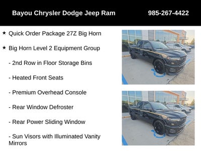 2026 RAM 1500 Big Horn Crew Cab 4x4 5'7' Box