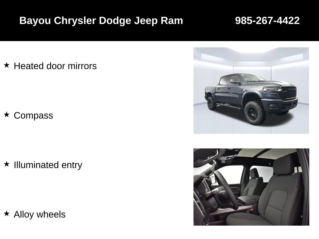 2026 RAM 1500 Big Horn Crew Cab 4x4 5'7' Box