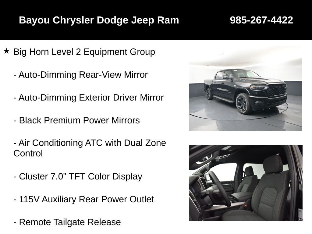 2026 RAM Ram 1500 RAM 1500 BIG HORN CREW CAB 4X4 5'7' BOX