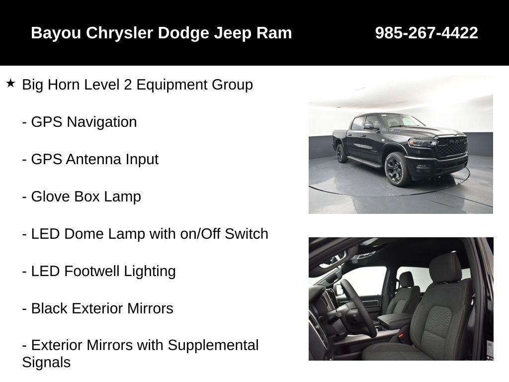 2026 RAM Ram 1500 RAM 1500 BIG HORN CREW CAB 4X4 5'7' BOX
