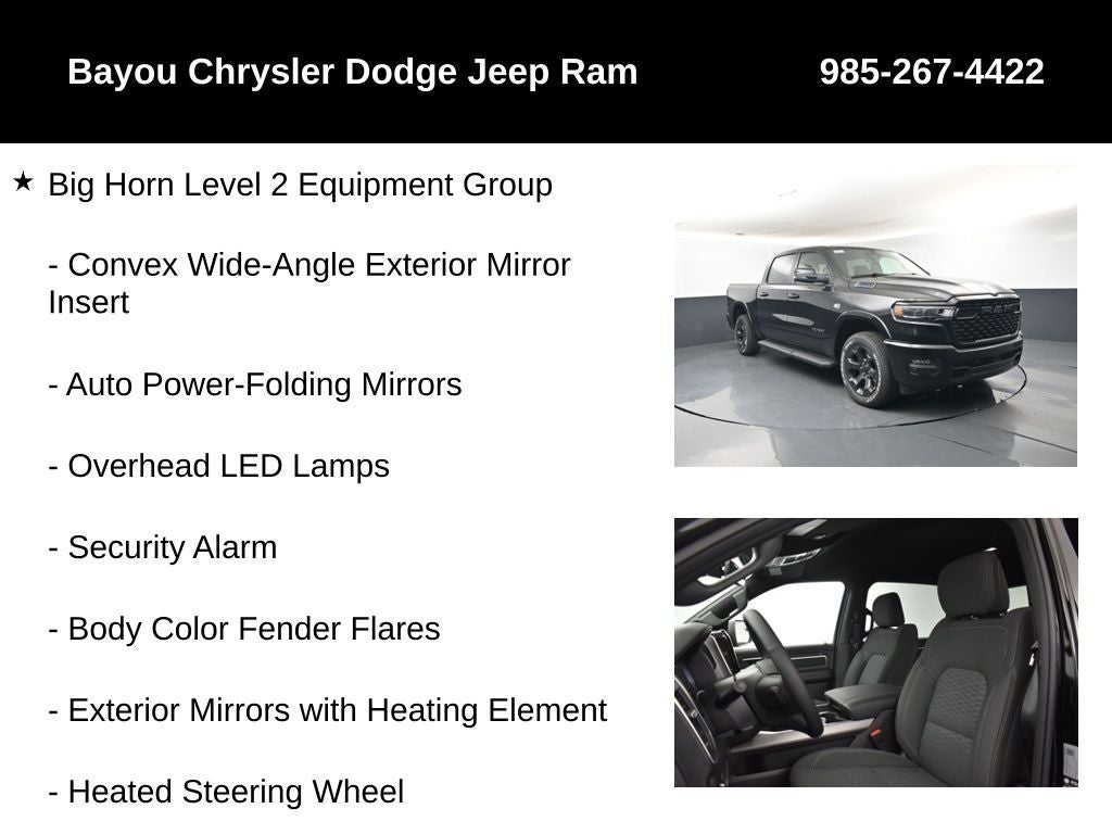 2026 RAM Ram 1500 RAM 1500 BIG HORN CREW CAB 4X4 5'7' BOX