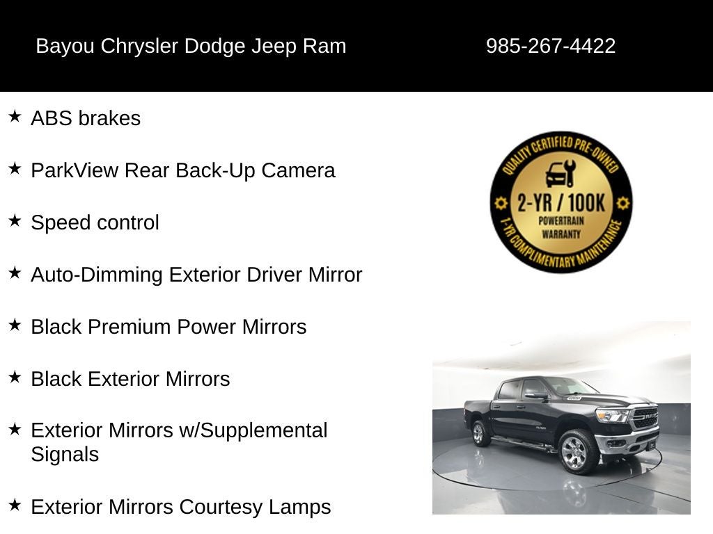 2022 RAM 1500 Big Horn Crew Cab 4x4 5'7' Box