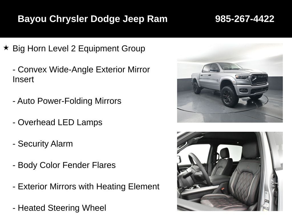 2026 RAM Ram 1500 RAM 1500 BIG HORN CREW CAB 4X4 5'7' BOX