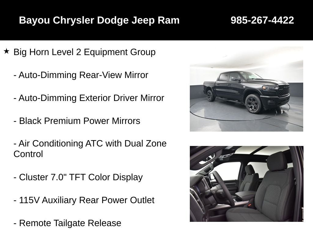 2026 RAM Ram 1500 RAM 1500 BIG HORN CREW CAB 4X4 5'7' BOX