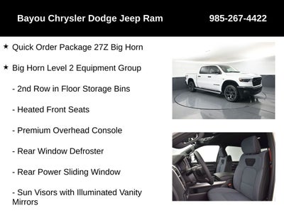 2026 RAM Ram 1500 RAM 1500 BIG HORN CREW CAB 4X4 5'7' BOX