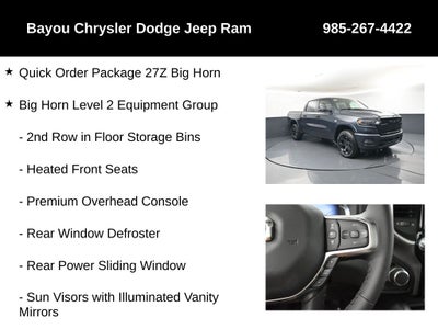 2026 RAM Ram 1500 RAM 1500 BIG HORN CREW CAB 4X4 5'7' BOX
