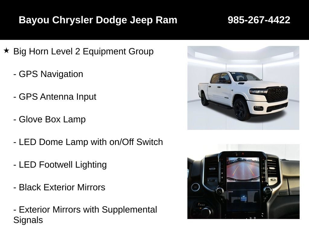2026 RAM Ram 1500 RAM 1500 BIG HORN CREW CAB 4X4 5'7' BOX