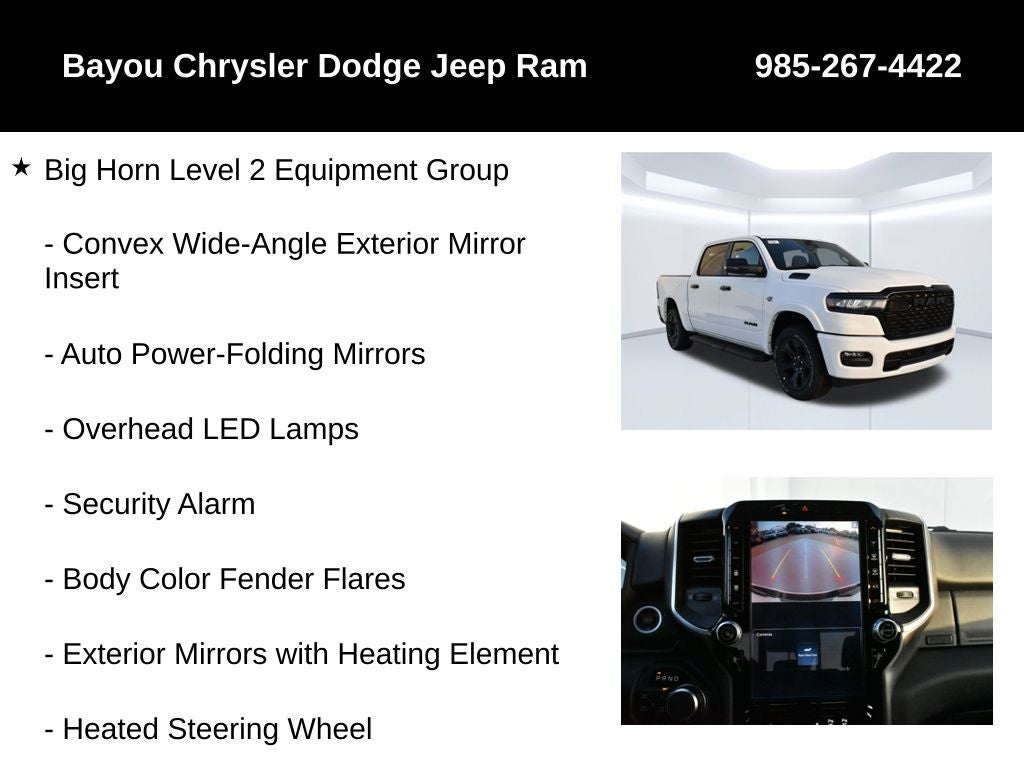 2026 RAM Ram 1500 RAM 1500 BIG HORN CREW CAB 4X4 5'7' BOX
