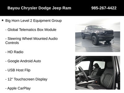 2026 RAM Ram 1500 RAM 1500 BIG HORN CREW CAB 4X4 5'7' BOX