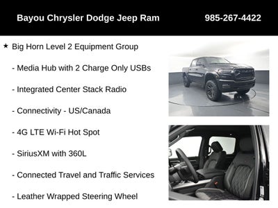 2026 RAM Ram 1500 RAM 1500 BIG HORN CREW CAB 4X4 5'7' BOX