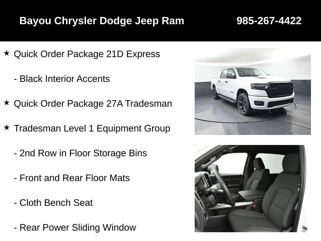 2026 RAM Ram 1500 RAM 1500 EXPRESS CREW CAB 4X4 5'7' BOX