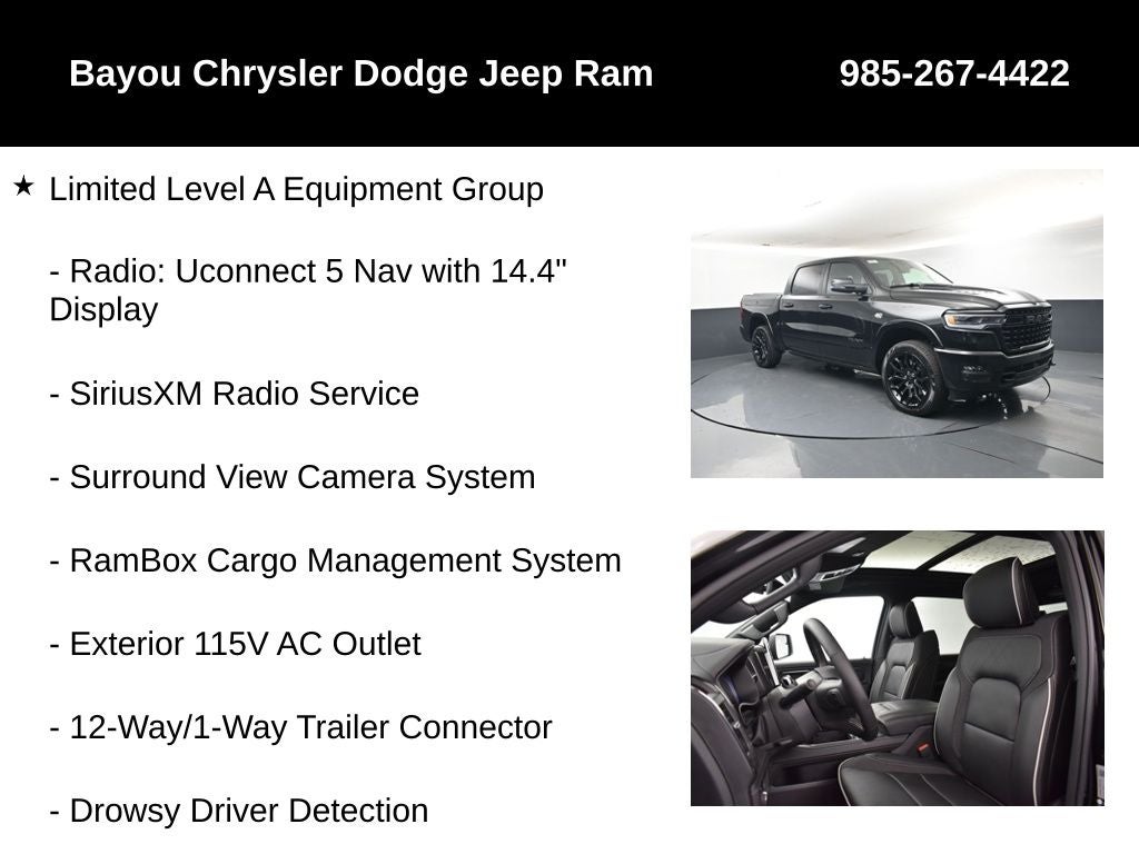 2026 RAM Ram 1500 RAM 1500 LIMITED CREW CAB 4X4 5'7' BOX