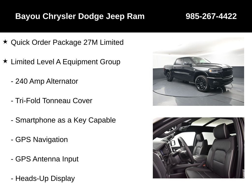 2026 RAM Ram 1500 RAM 1500 LIMITED CREW CAB 4X4 5'7' BOX