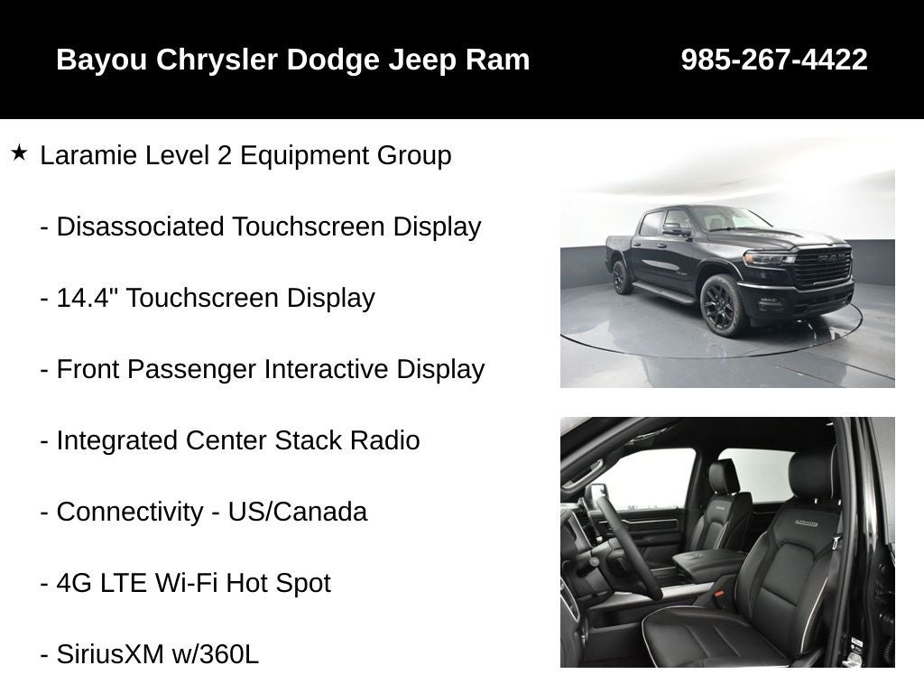 2026 RAM Ram 1500 RAM 1500 LARAMIE CREW CAB 4X4 5'7' BOX