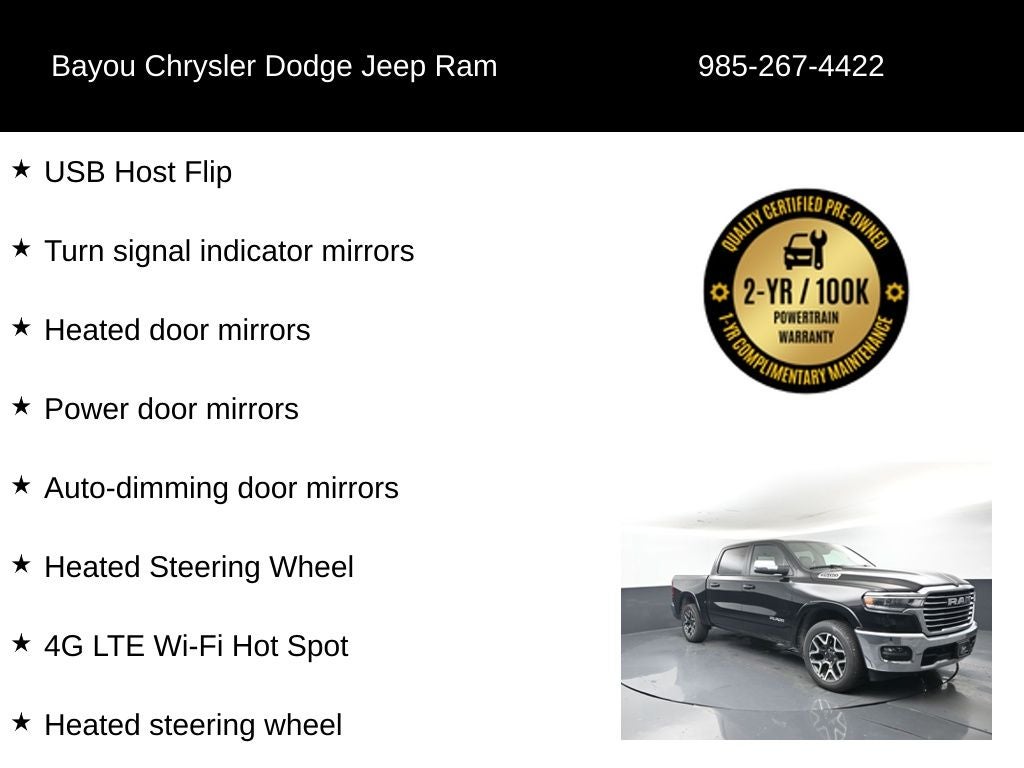 2025 RAM 1500 Laramie Crew Cab 4x4 5'7' Box