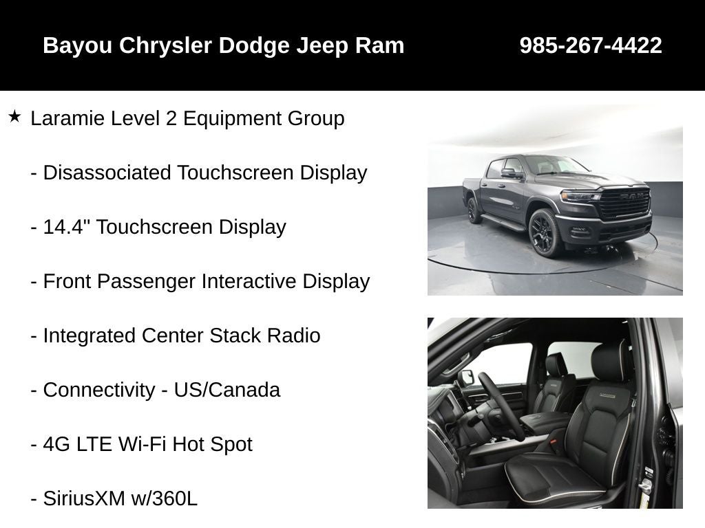 2026 RAM Ram 1500 RAM 1500 LARAMIE CREW CAB 4X4 5'7' BOX