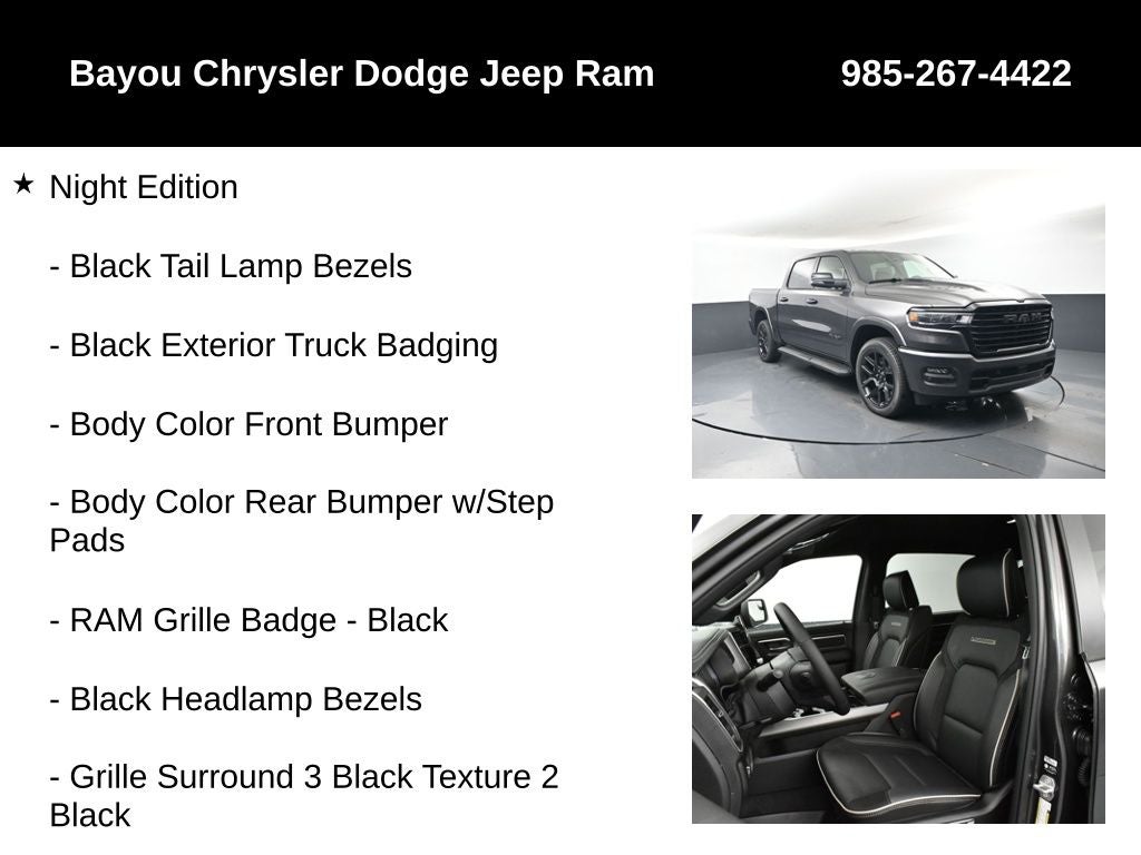 2026 RAM Ram 1500 RAM 1500 LARAMIE CREW CAB 4X4 5'7' BOX