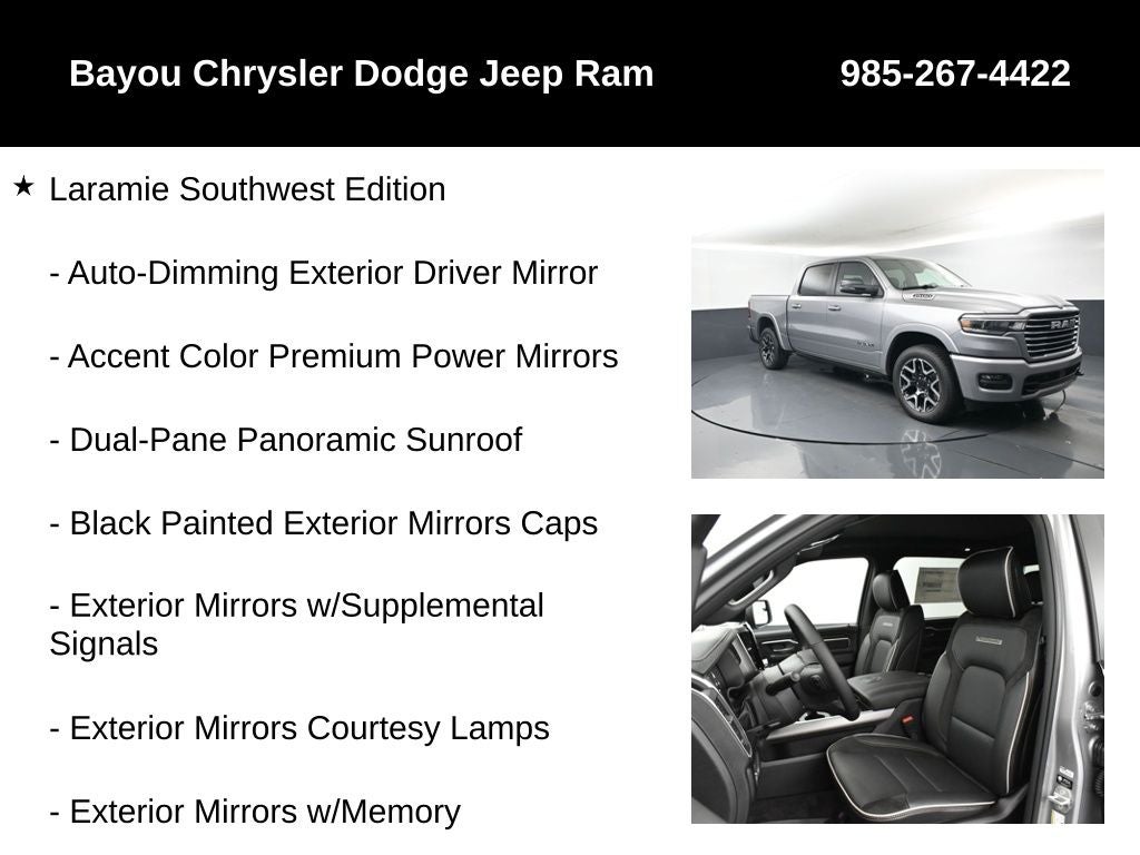 2026 RAM Ram 1500 RAM 1500 LARAMIE CREW CAB 4X4 5'7' BOX