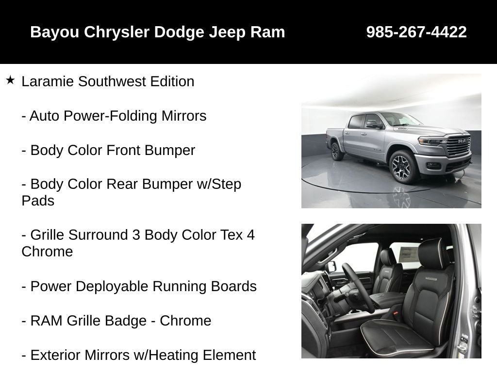 2026 RAM Ram 1500 RAM 1500 LARAMIE CREW CAB 4X4 5'7' BOX