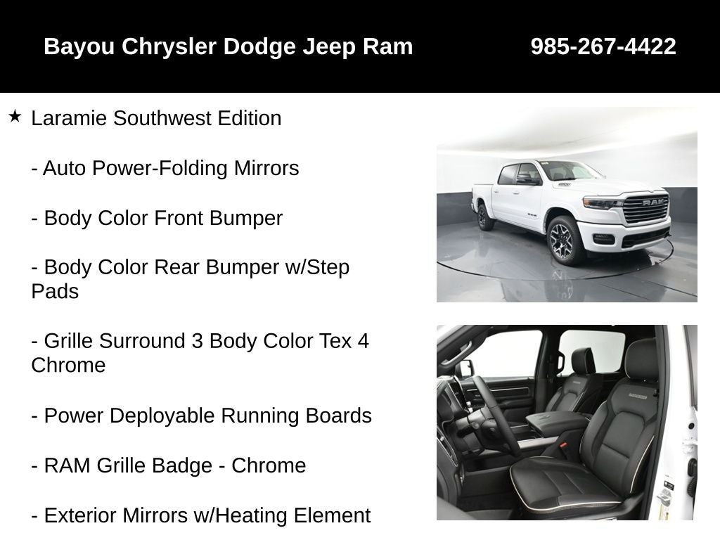 2026 RAM Ram 1500 RAM 1500 LARAMIE CREW CAB 4X4 5'7' BOX