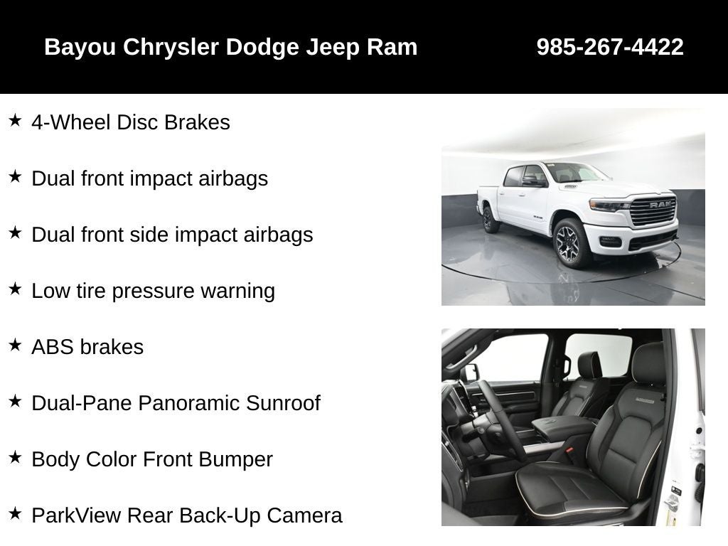 2026 RAM Ram 1500 RAM 1500 LARAMIE CREW CAB 4X4 5'7' BOX