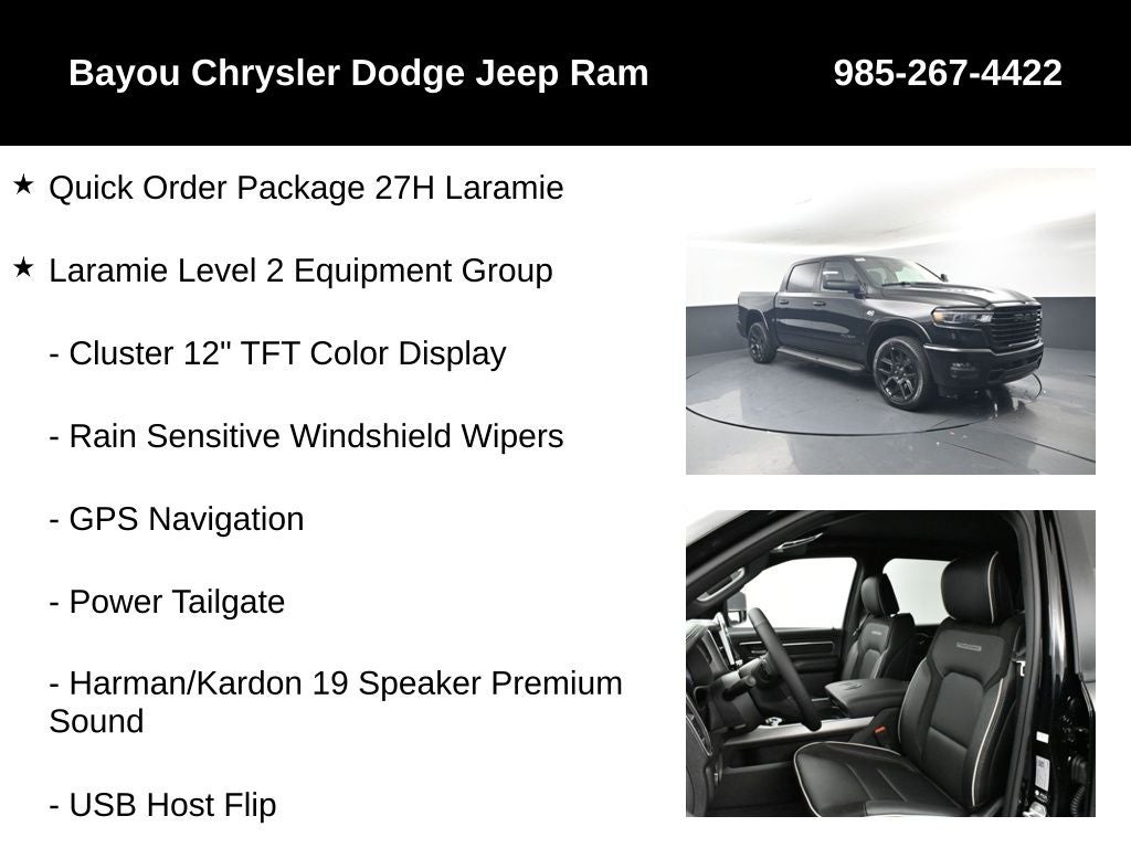 2026 RAM Ram 1500 RAM 1500 LARAMIE CREW CAB 4X4 5'7' BOX