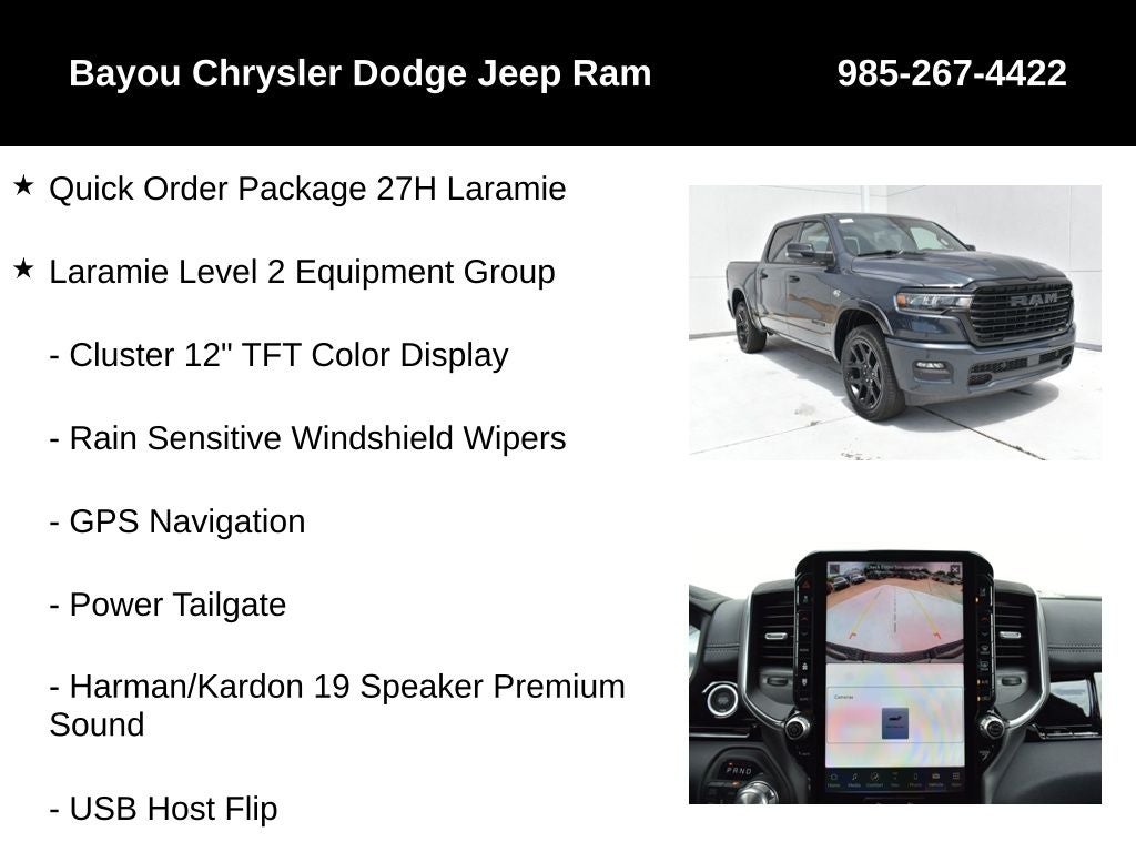 2026 RAM Ram 1500 RAM 1500 LARAMIE CREW CAB 4X4 5'7' BOX