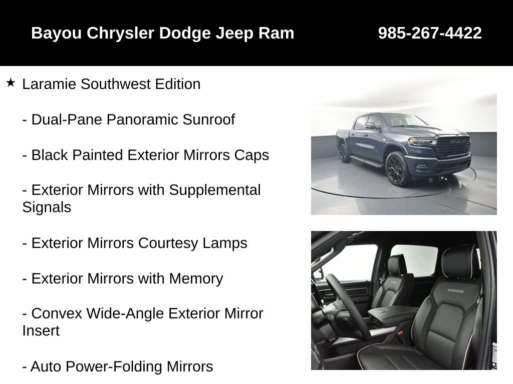 2026 RAM Ram 1500 RAM 1500 LARAMIE CREW CAB 4X4 5'7' BOX