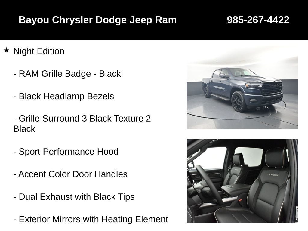 2026 RAM Ram 1500 RAM 1500 LARAMIE CREW CAB 4X4 5'7' BOX