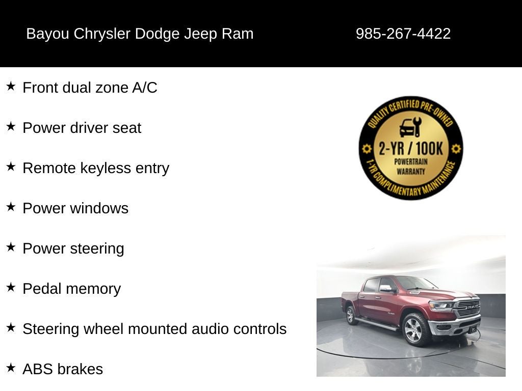 2022 RAM 1500 Laramie Crew Cab 4x4 5'7' Box