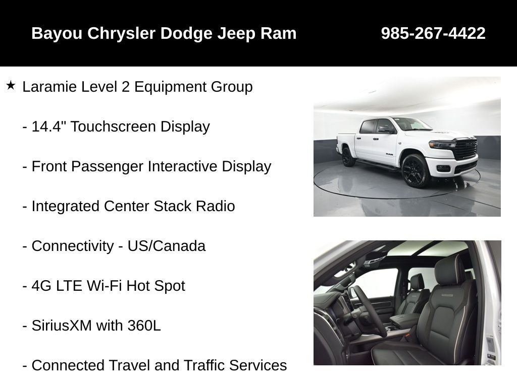 2026 RAM Ram 1500 RAM 1500 LARAMIE CREW CAB 4X4 5'7' BOX