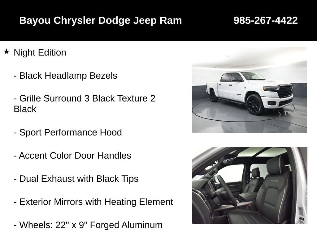 2026 RAM Ram 1500 RAM 1500 LARAMIE CREW CAB 4X4 5'7' BOX