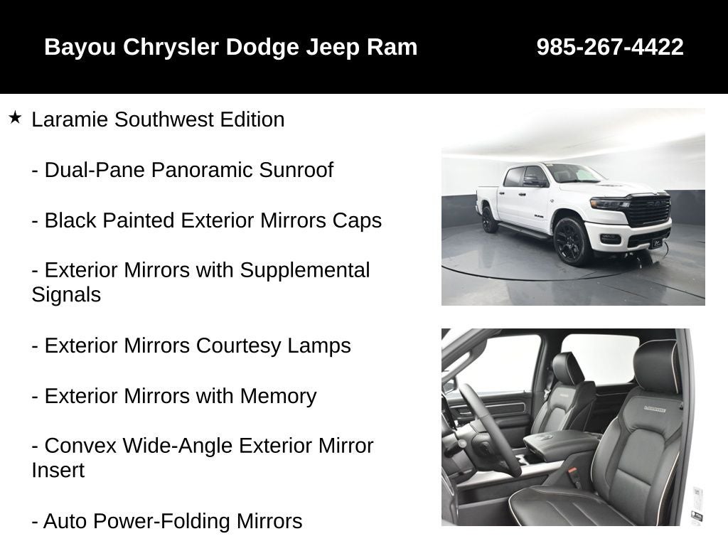 2026 RAM Ram 1500 RAM 1500 LARAMIE CREW CAB 4X4 5'7' BOX