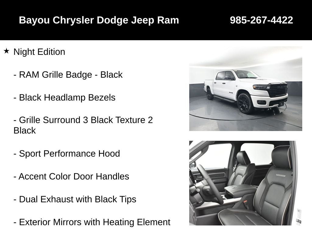 2026 RAM Ram 1500 RAM 1500 LARAMIE CREW CAB 4X4 5'7' BOX