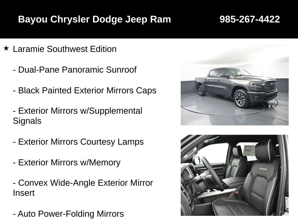 2026 RAM Ram 1500 RAM 1500 LARAMIE CREW CAB 4X4 5'7' BOX