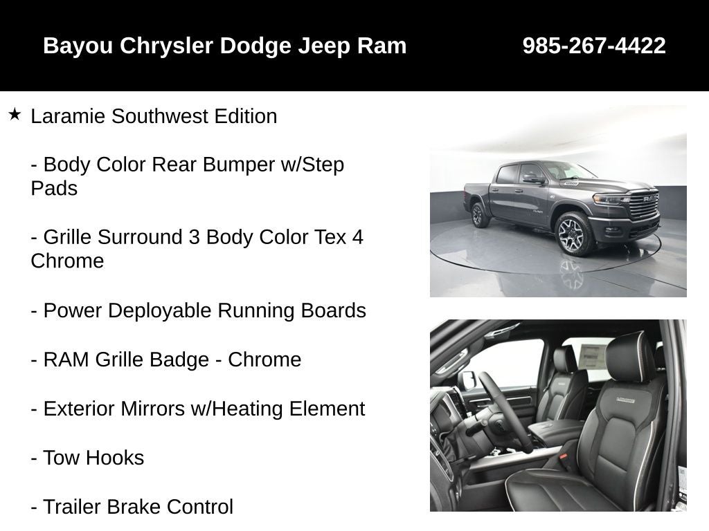 2026 RAM Ram 1500 RAM 1500 LARAMIE CREW CAB 4X4 5'7' BOX